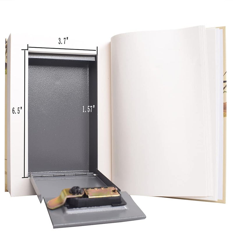 EIOUMAX Real Pages Diversion Book Safe with Combination Lock,Hollowed Out Book Anti-Theft Safe -Alice in Wonderlandï¼ˆFull Sizeï¼‰ - Image 5